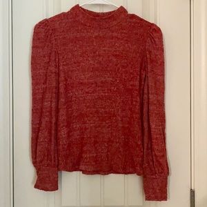 Girls red long sleeve sweater